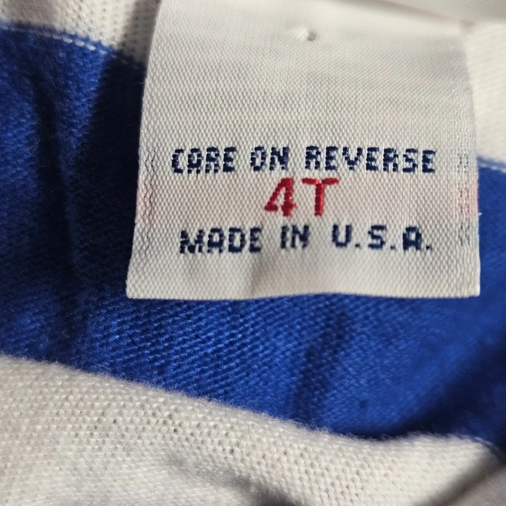 Vintage OshKosh B'gosh‎ Striped Polo Shirt 4T Colorblock USA Kidcore Retro Y2K